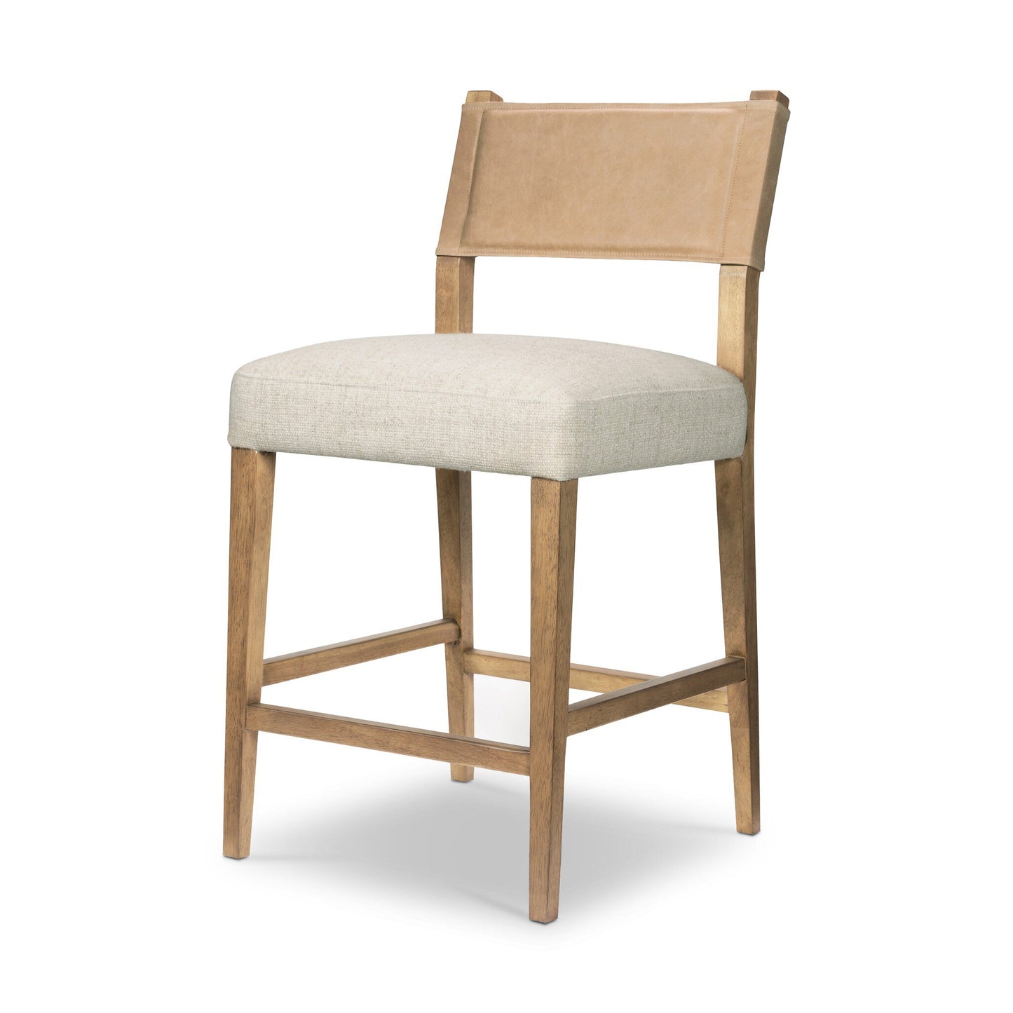 Kason Counter Stool in Camel leather