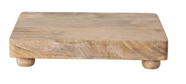Mango Wood Footed Cheese/Serving Board, Natural