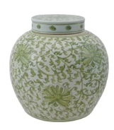 Ginger Jar w/ Floral Pattern