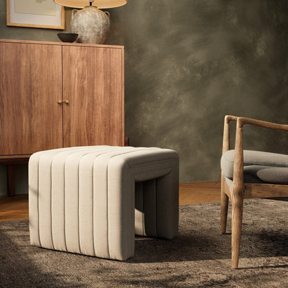 Palma Ottoman in Cream