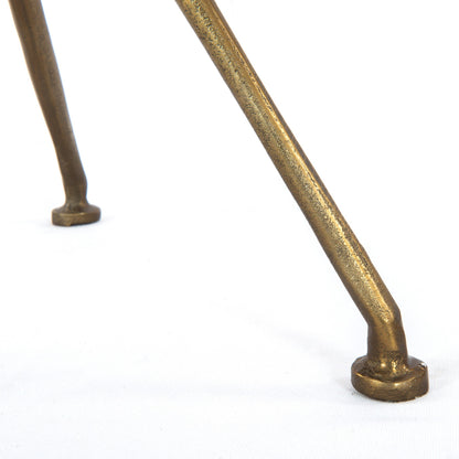 Carver Side Table Antique Brass