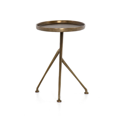 Carver Side Table Antique Brass