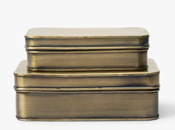 Metal Boxes, set of 2