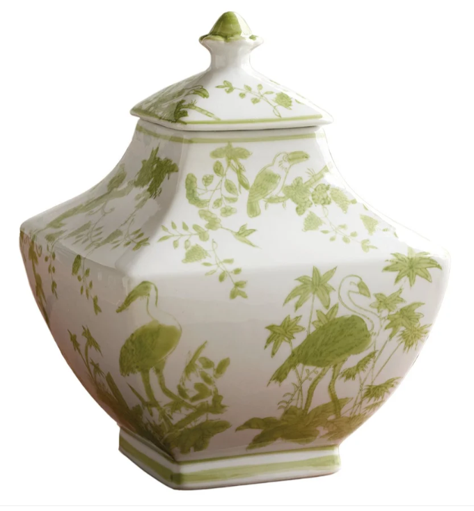 Botanical stoneware Jar