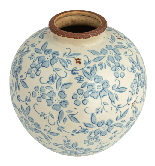 Terracotta Vase with Pattern